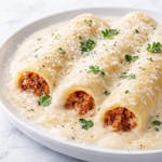 Kid's Cannelloni with Alfredo Sauce