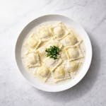 Kid's Cheese Ravioli with Alfredo Sauce