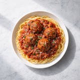 Spaghetti with Meat Sauce & Meatballs