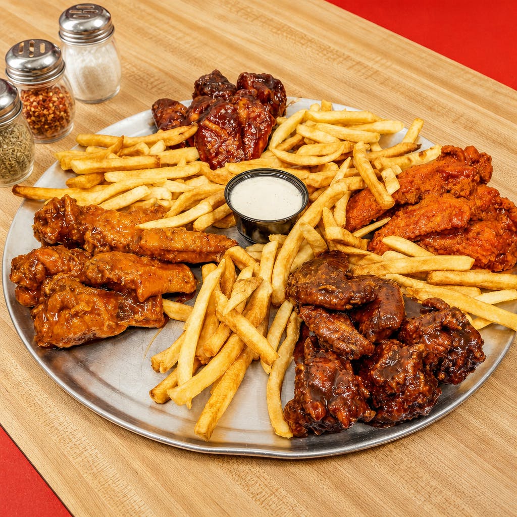 12 Party Wings with Fries