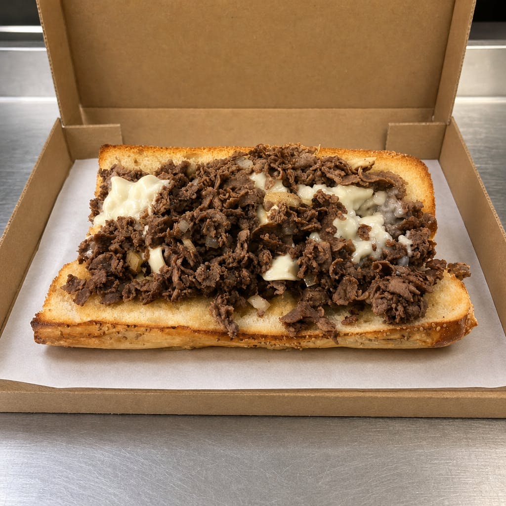 Garlic Bread Cheesesteak Sandwich