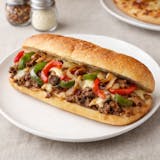 Philly Cheesesteak Hero with Peppers & Onions