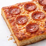 Hot Honey Pepperoni Sicilian Style Pizza