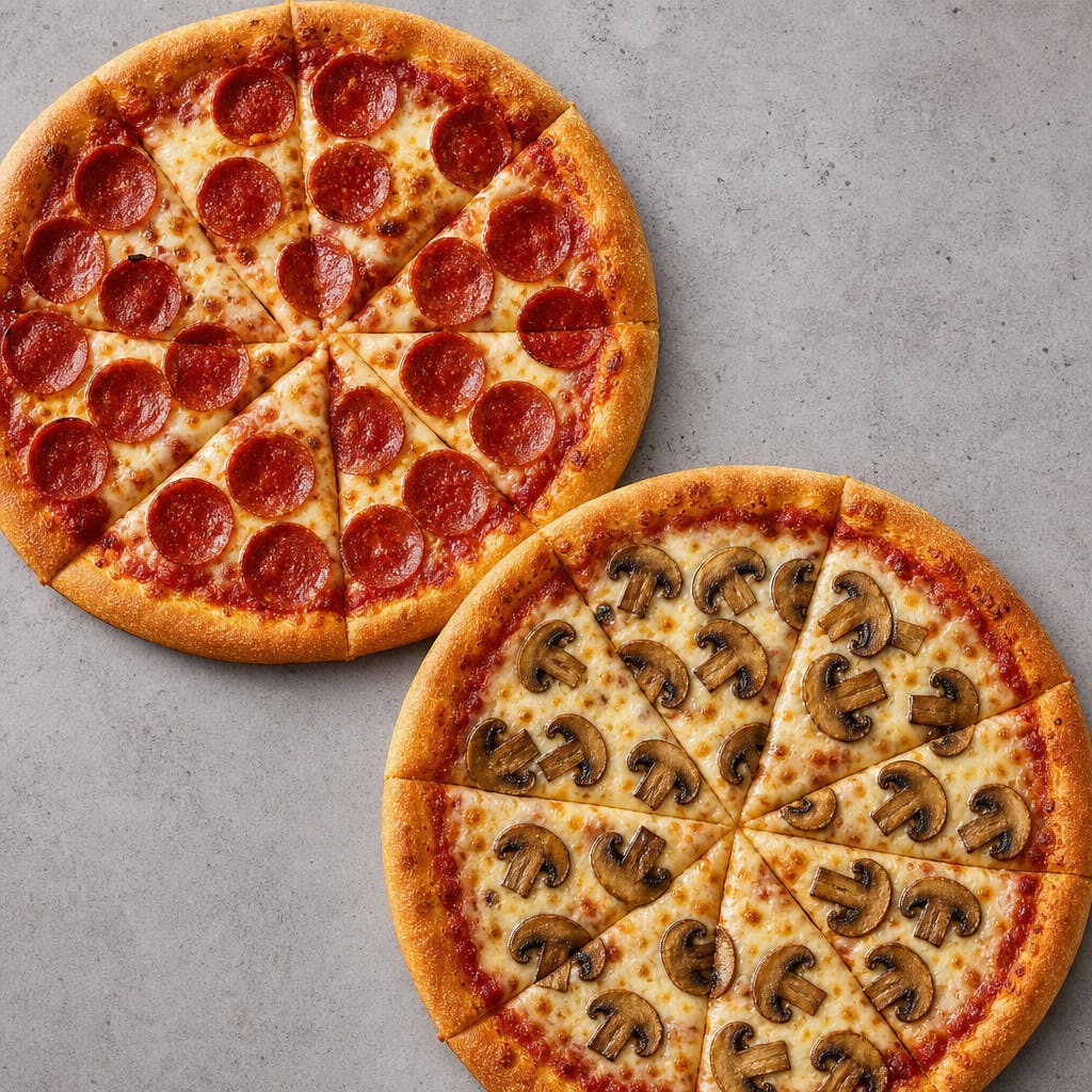 Two Medium Round with Two Toppings
