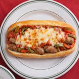 Sausage & Peppers Parmigiana Hot Hero