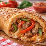 Sausage, Peppers & Onions Stromboli  