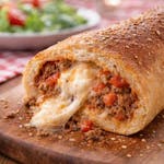 Seasoned Ground Beef Stromboli