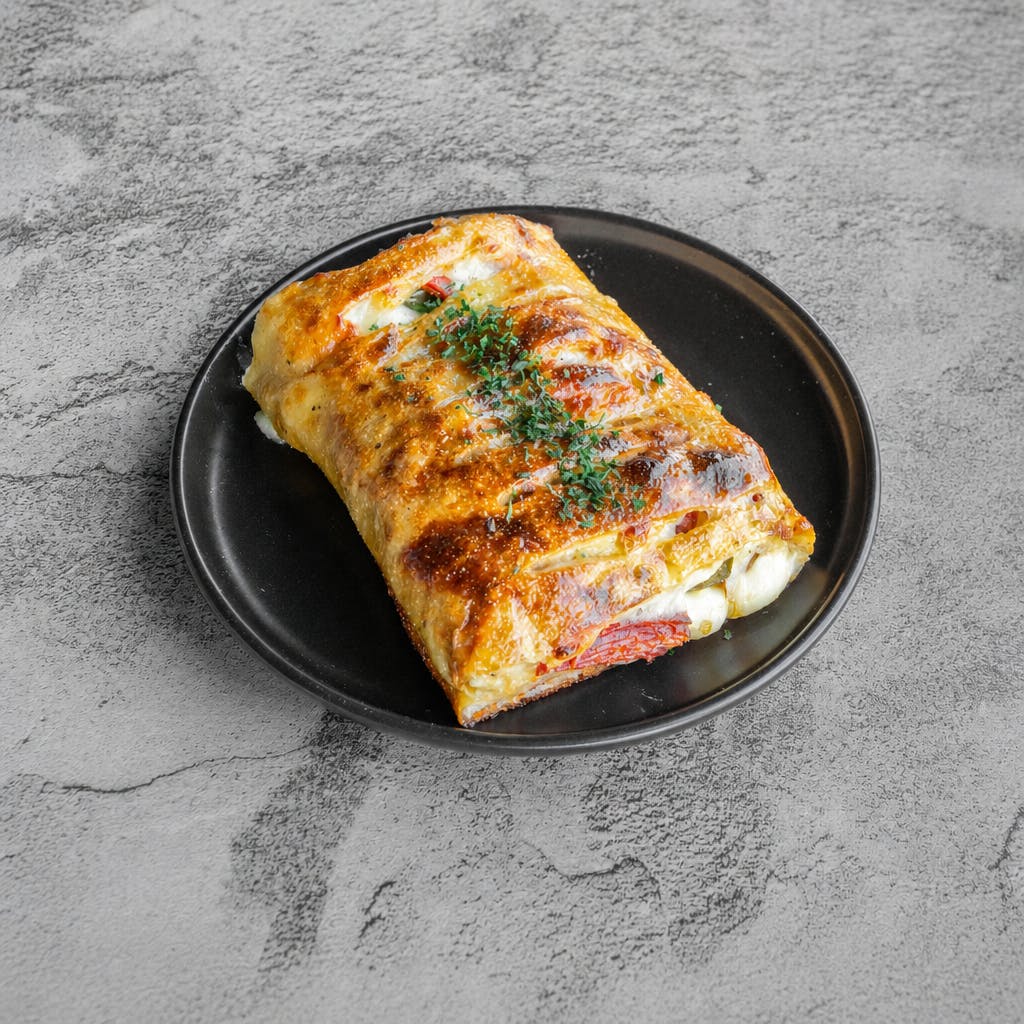 Sausage, Pepperoni & Jalapeño Stromboli