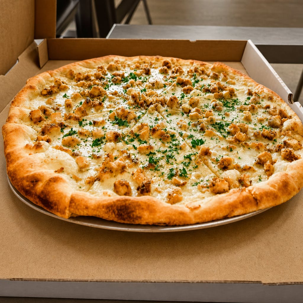 Chicken Alfredo Pizza