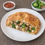 Chicken Broccoli Mushroom Calzone