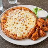 One Topping Pizza & Buffalo Wings