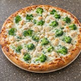 Chicken Broccoli Alfredo Pizza