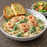 Shrimp Broccoli Alfredo Pasta