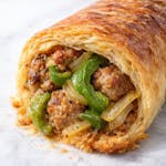 Sausage Roll with Green Peppers & Onions