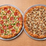 Two Medium Pizza with 2 Toppings Special