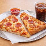 Two Slice Pizza with One Topping & Drink Special