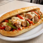 Sausage & Peppers with Cheese Sandwich
