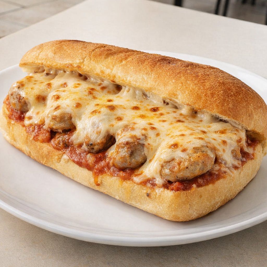 Sausage with Cheese Sandwich