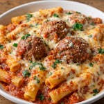 Baked Ziti with Meatballs
