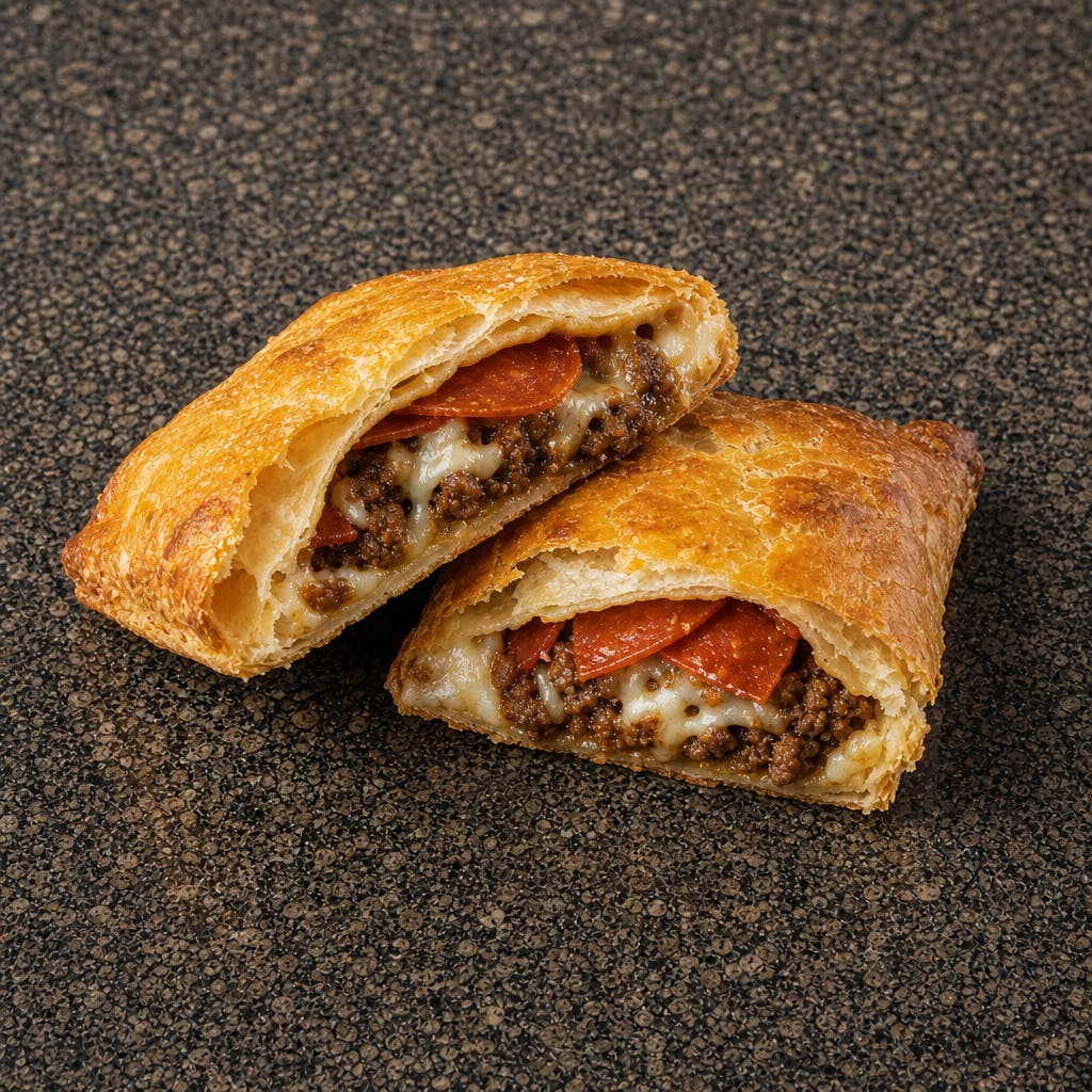 Beef Patty with Pepperoni & Cheese