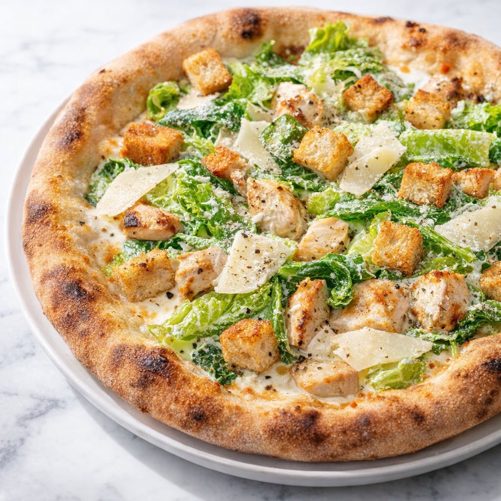 Chicken Caesar Salad Pizza