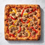 The Sausage & Pepper Square Pizza