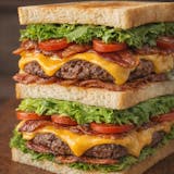 Cheeseburger Club Sandwich
