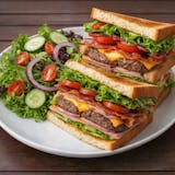 Hamburger Club Sandwich