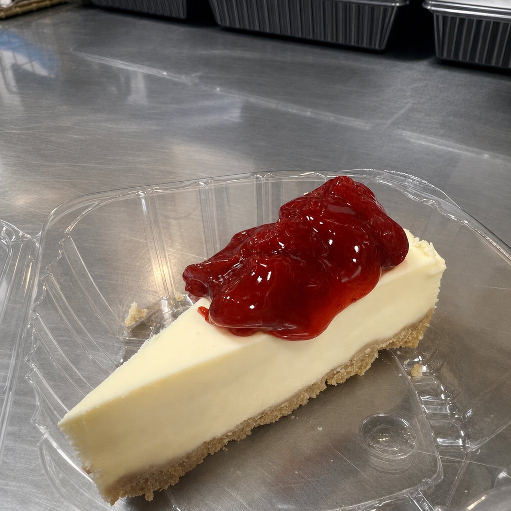 Cheesecake With Strawberry Sauce