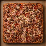 All Meat Sicilian Pizza