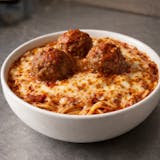 Kid's Baked Spaghetti with Meatballs
