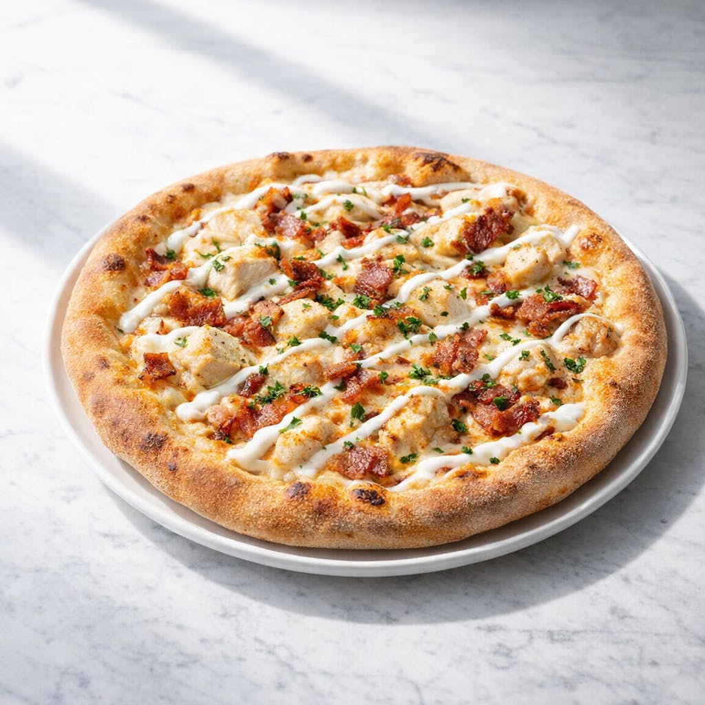 Chicken Bacon Ranch Pizza