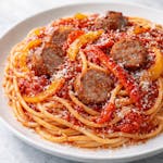 Spaghetti with Sausage & Peppers Entree