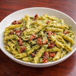 Penne Al Pesto With Sun-Dried Tomatoes
