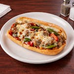 Sausage Sub with Peppers & Cheese