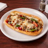 Sausage Sub with Peppers & Cheese