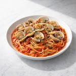 Linguine with Clams with Marinara Sauce 