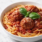 Spaghetti with Meat Sauce & Meatballs
