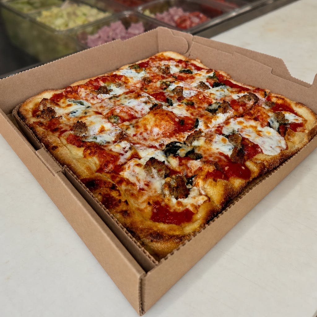 Meatball Parmigiana Pizza