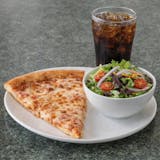 CHEESE PIZZA SLICE, SIDE SALAD & SODA LUNCH