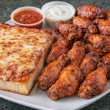 SICILIAN THICK CHEESE PIZZA & 20 WINGS SPECIAL