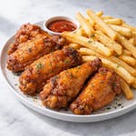 Wings with Fries