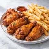 Wings with Fries