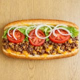 Homemade Cheeseburger Sub