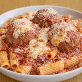 Pasta with Meatball Parm