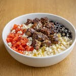 Steak tip Greek bowl