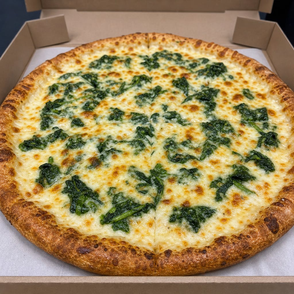 Spinach Alfredo Pizza