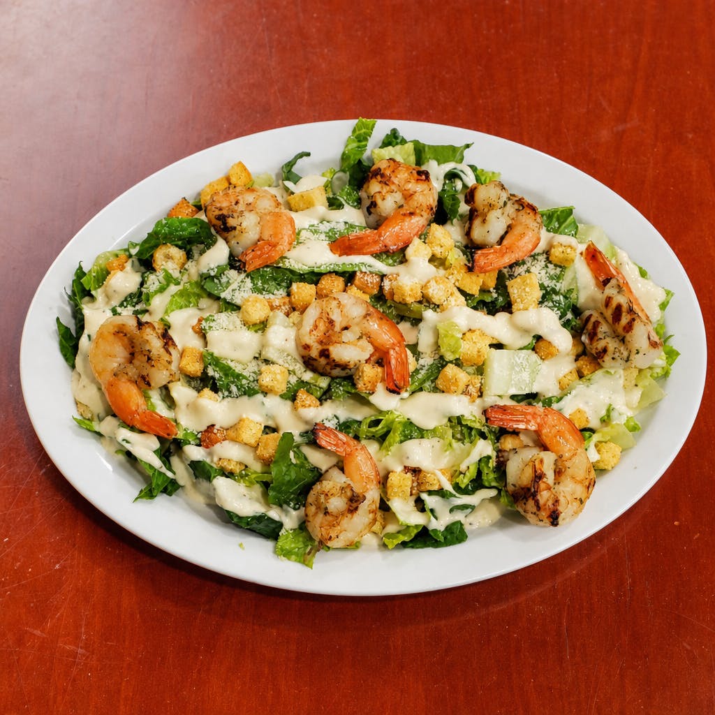 Caesar Salad with Grilled Shrimp