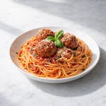 Spaghetti with (3-2oz) Meatballs