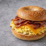 #10 Bagel, American Cheese, Egg, Bacon Breakfast